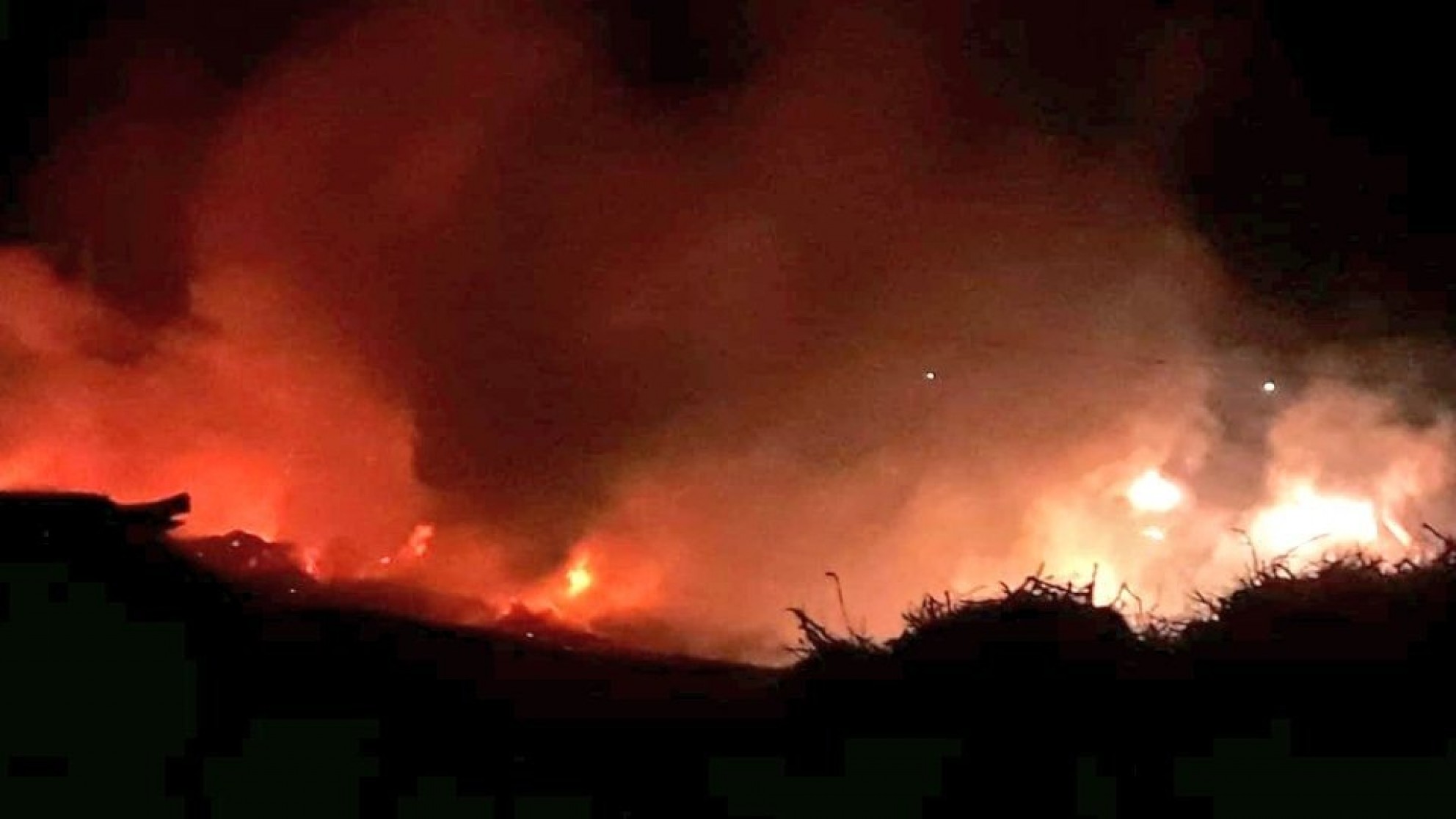 Una discordia matrimonial desató un feroz incendio en el piedemonte